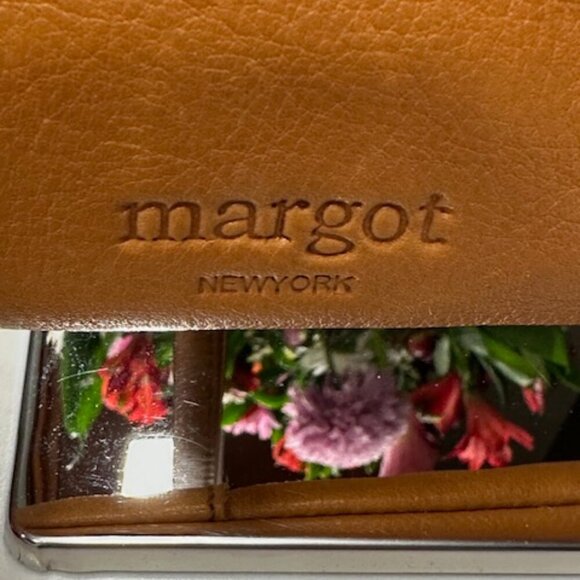 Margot New York Split Pocket Leather Crossbody in Cognac EUC - Picture 5 of 15